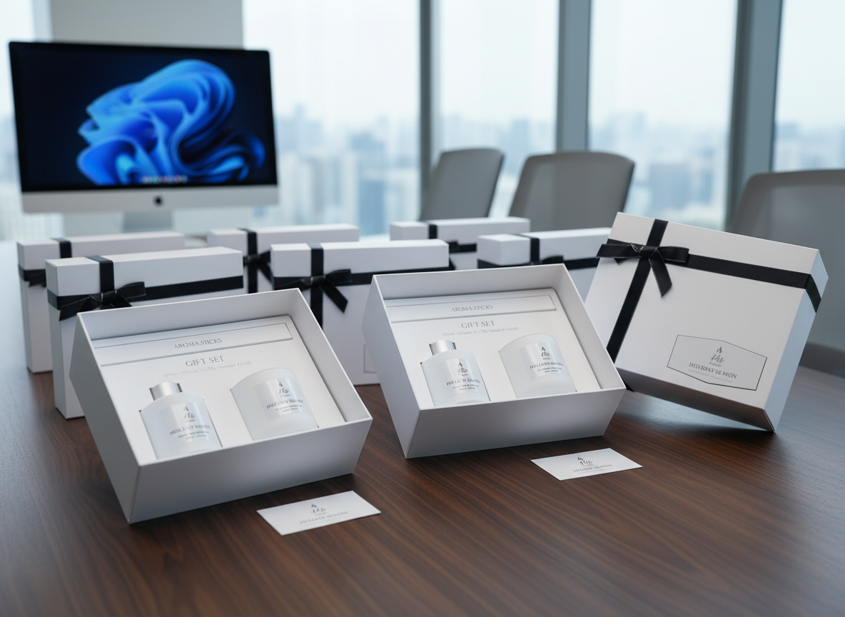 KHB SCENT Holiday Season Oud and Bergamot Candle And REED Diffuser Gift Set