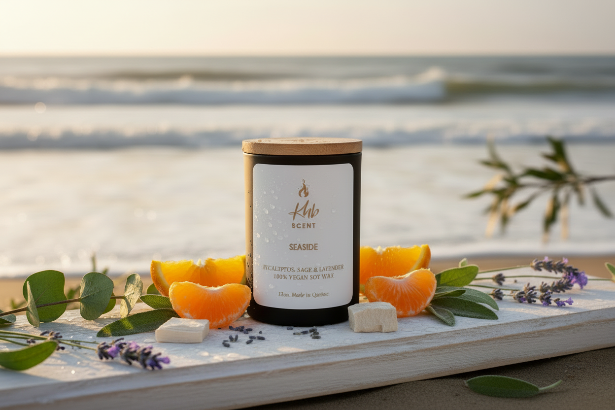 KHB SCENT SEASIDE Eucalyptus, Sage And Lavender Vegan Candle