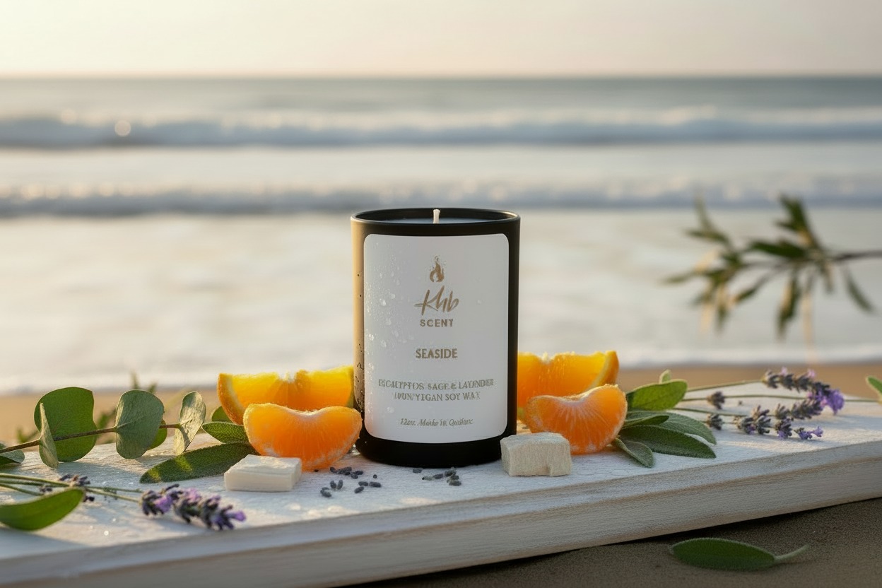 KHB SCENT SEASIDE Eucalyptus, Sage And Lavender Vegan Candle