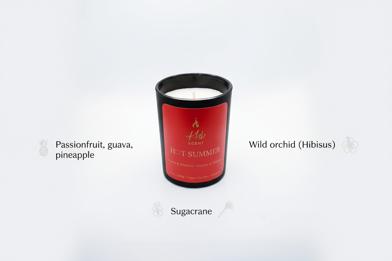 KHB SCENT Hot Summer Vegan Candle Deal - Eco-Friendly